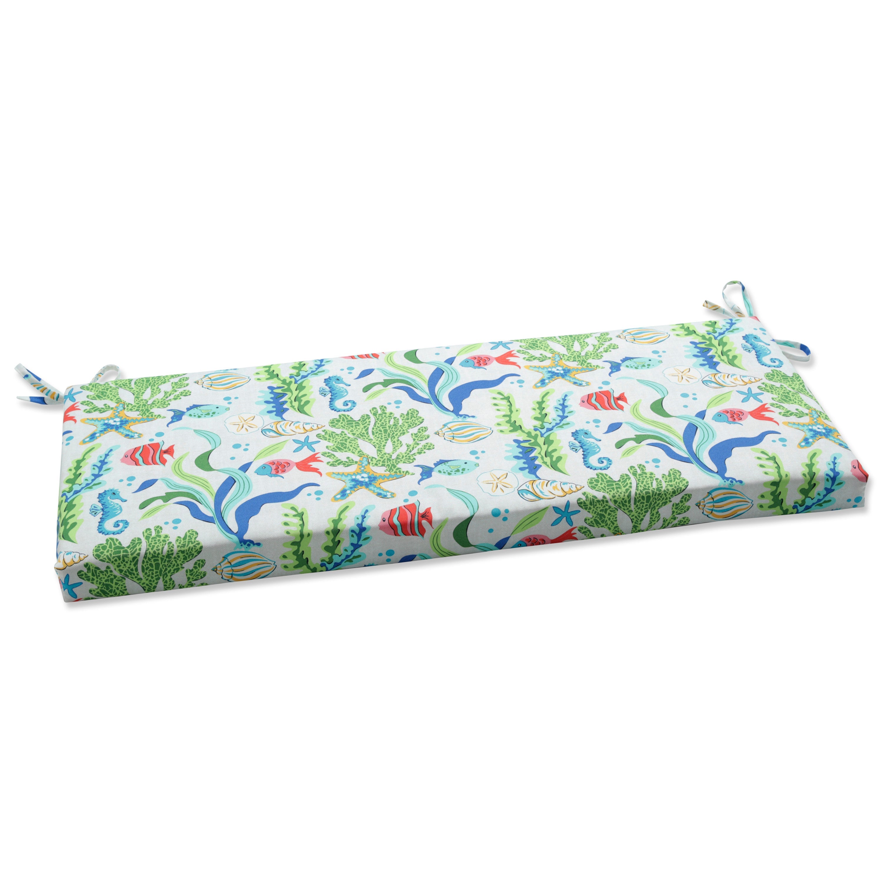 Coral Bay Blue Bench Cushion