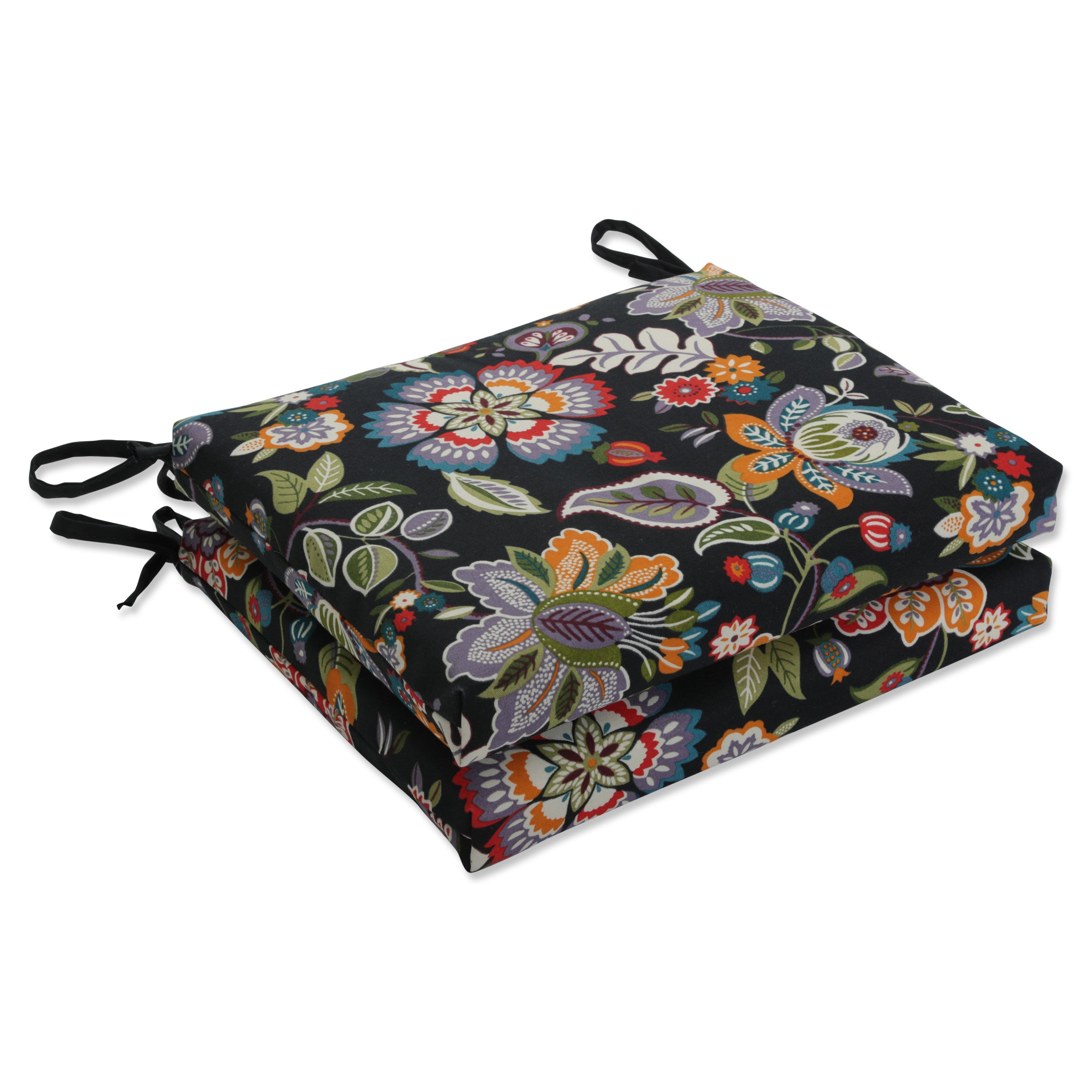 Telfair Midnight Squared Corners Seat Cushion (Set of 2)