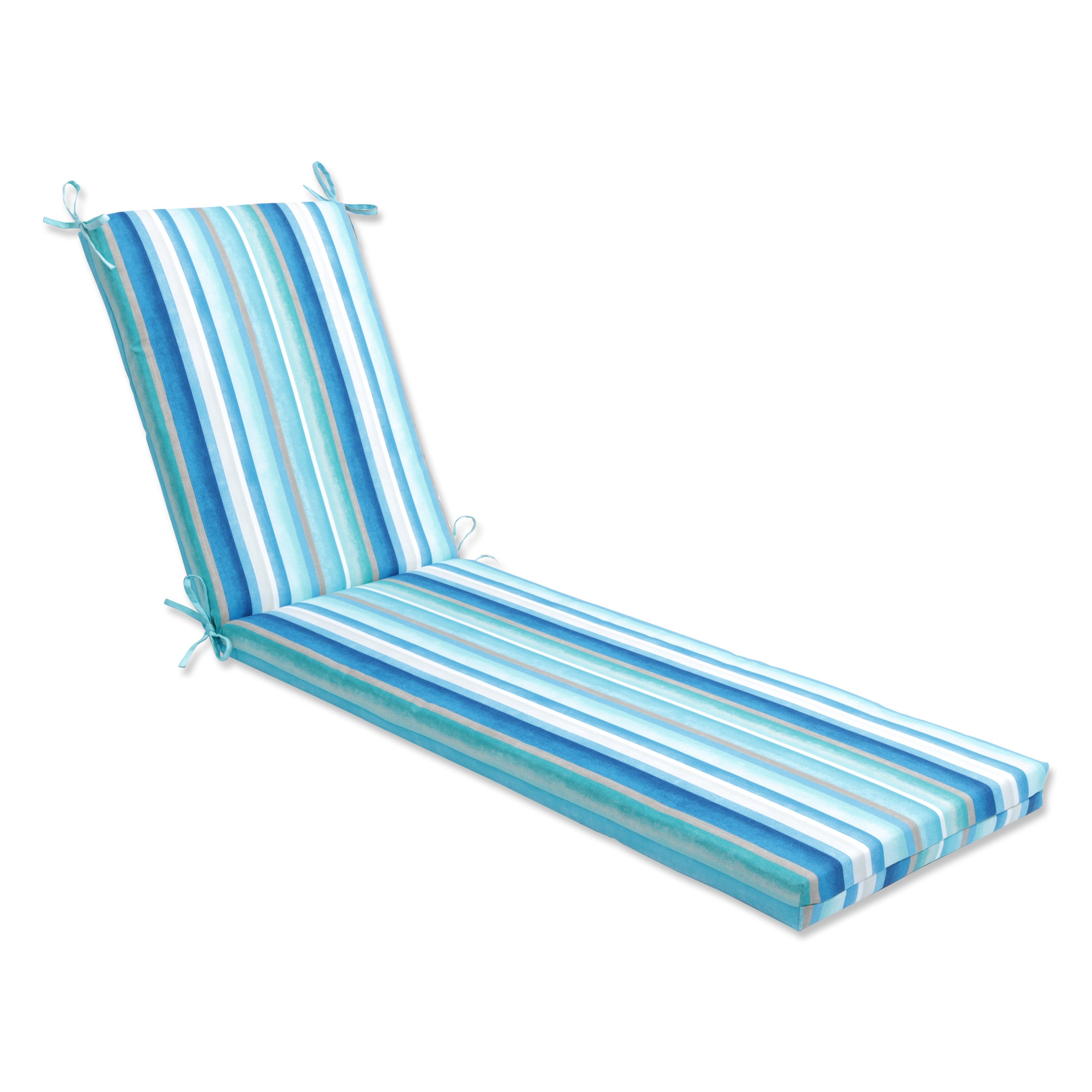Dina Seaside Blue Chaise Lounge Cushion 80x23x3