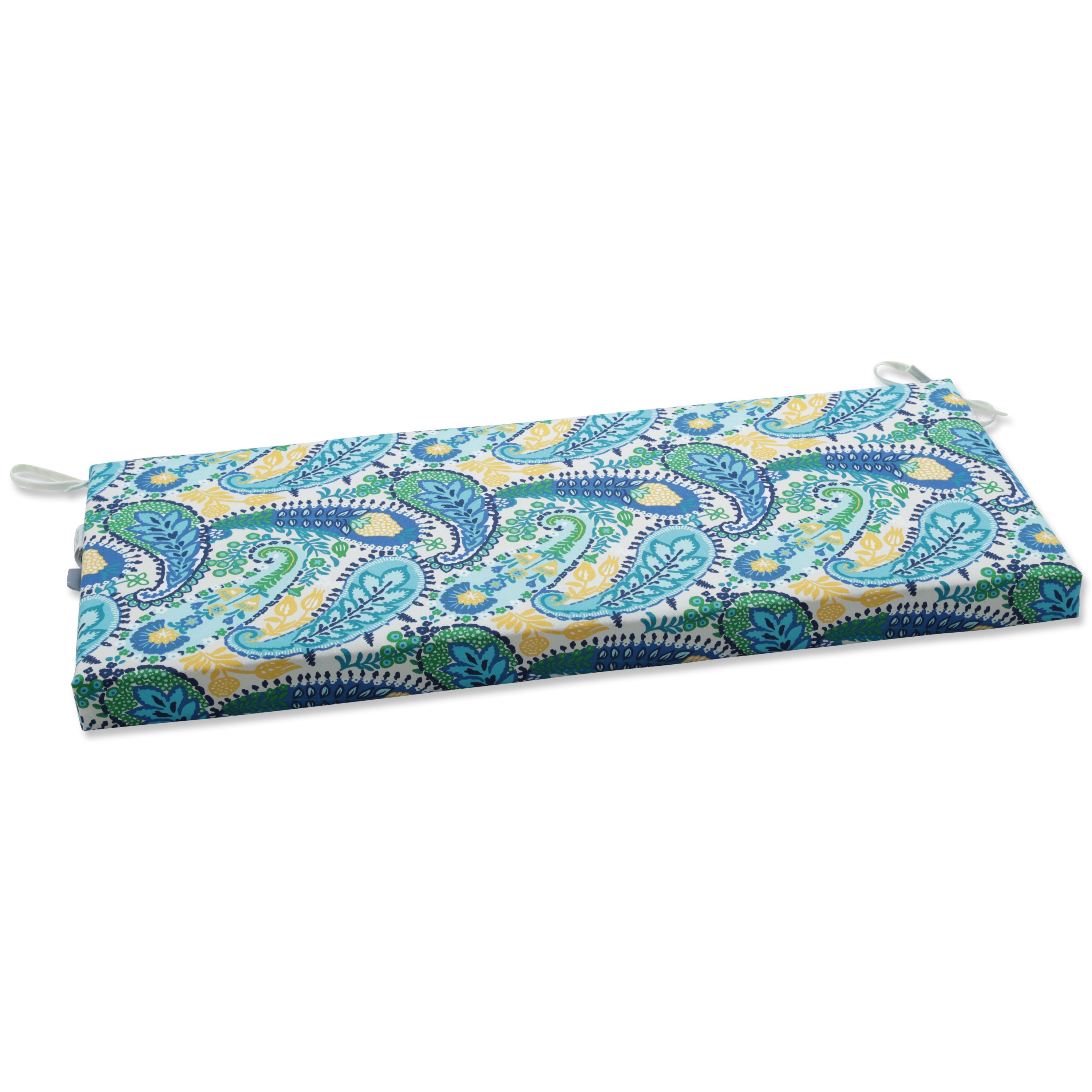 Amalia Paisley Blue Bench Cushion