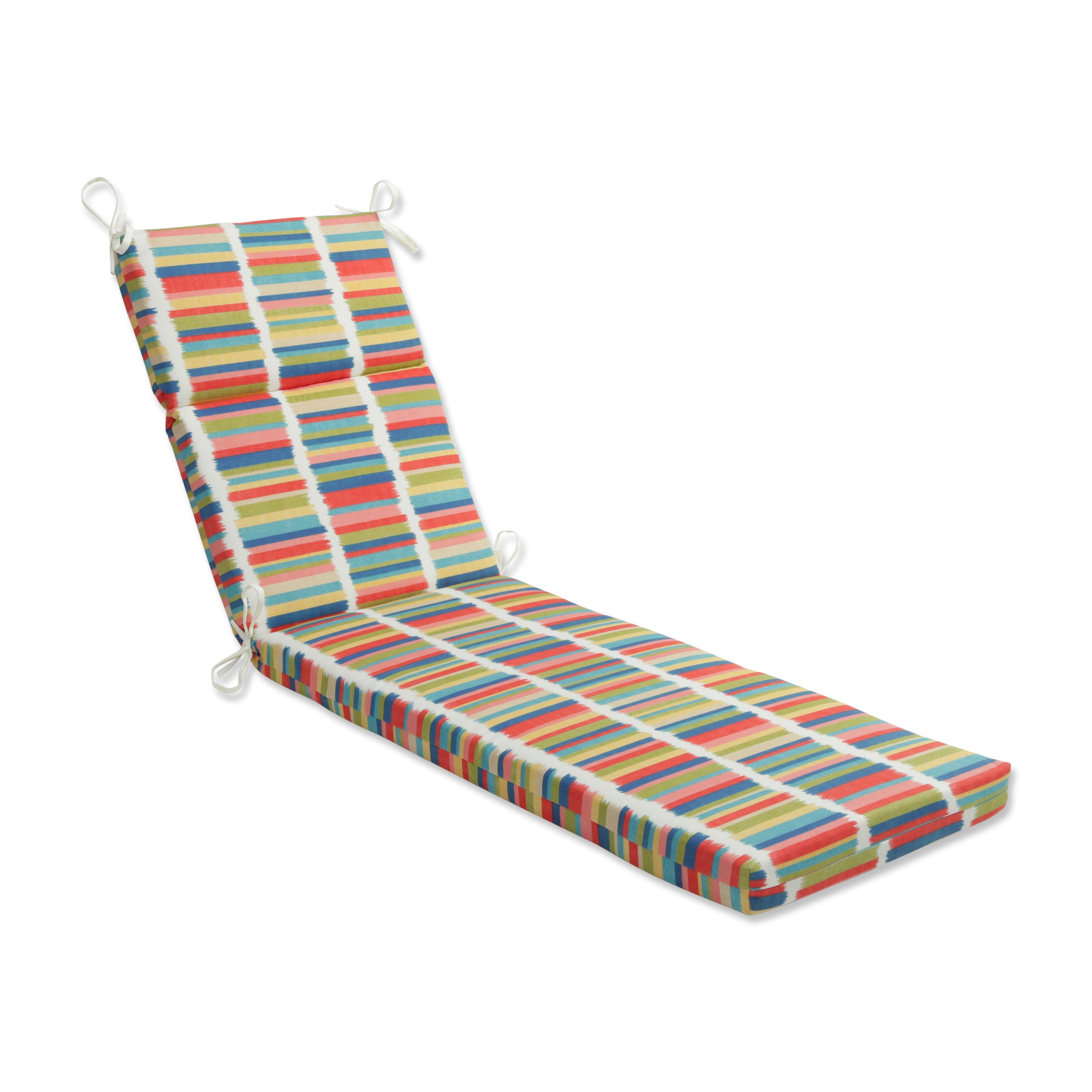 Solar Stripe Fruit Punch Chaise Lounge Cushion