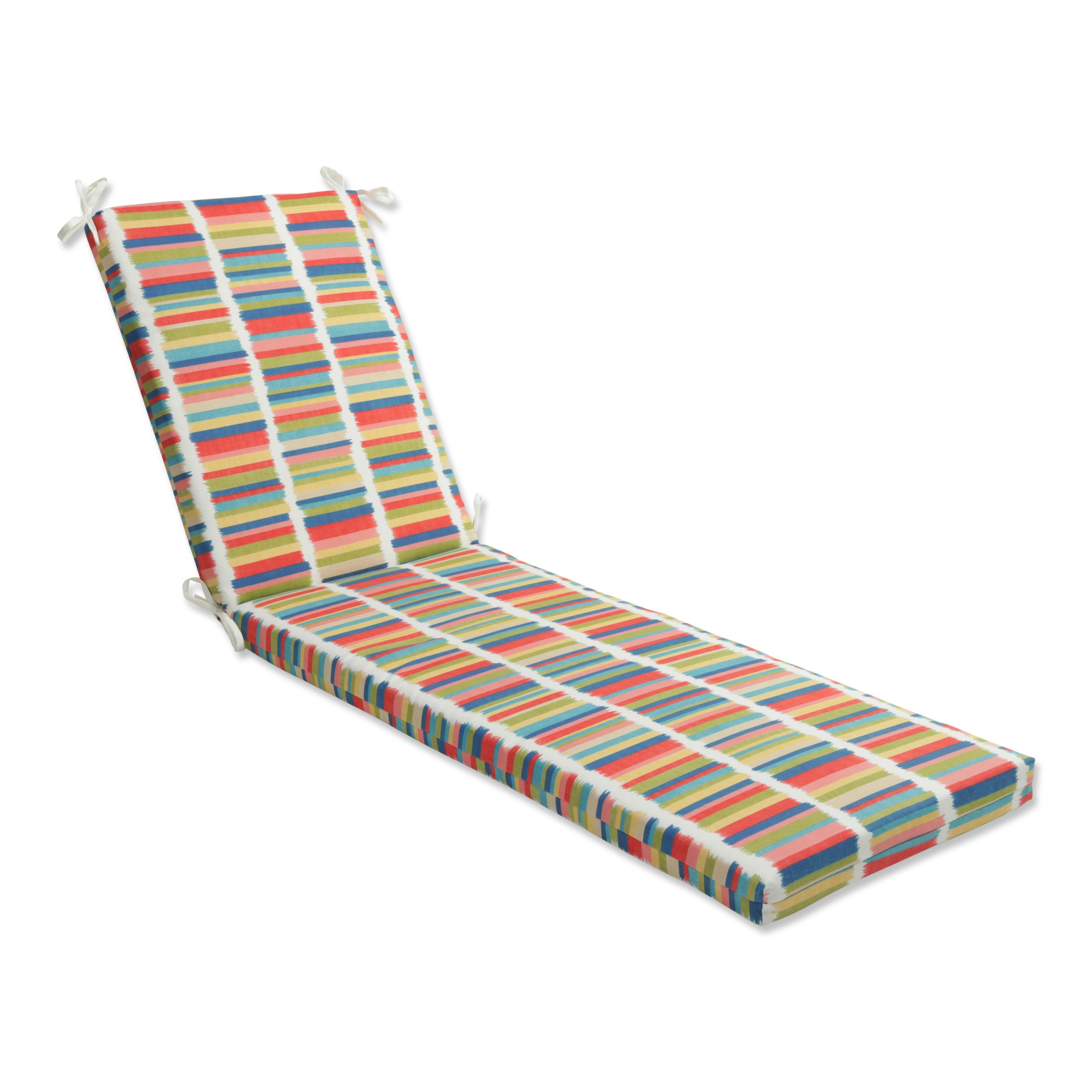 Solar Stripe Fruit Punch Chaise Lounge Cushion 80x23x3