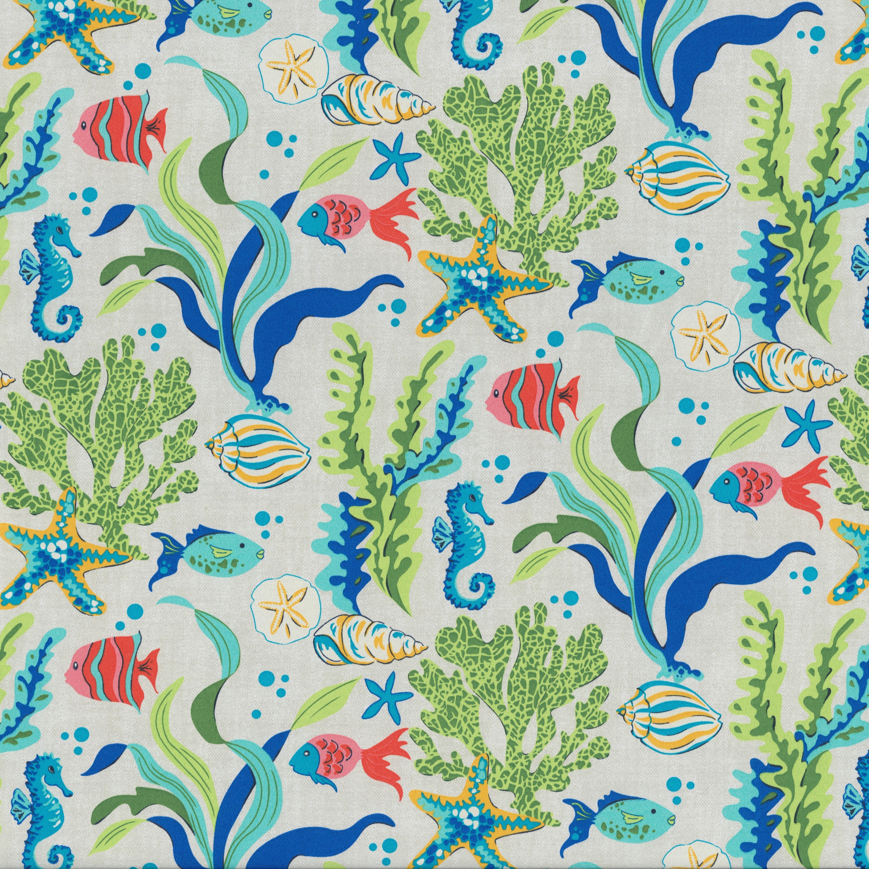 Coral Bay Blue Fabric