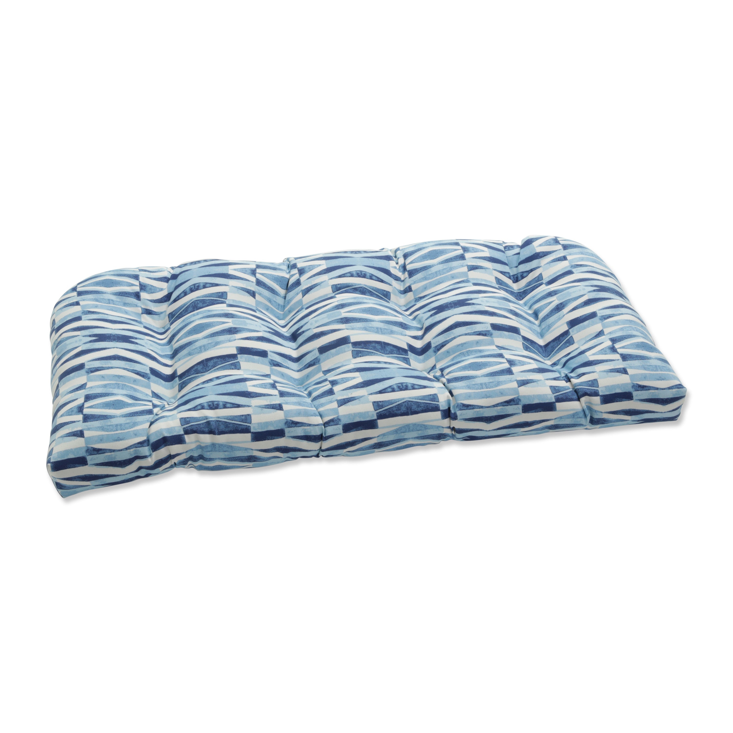 Nevis Waves Sailor Wicker Loveseat Cushion