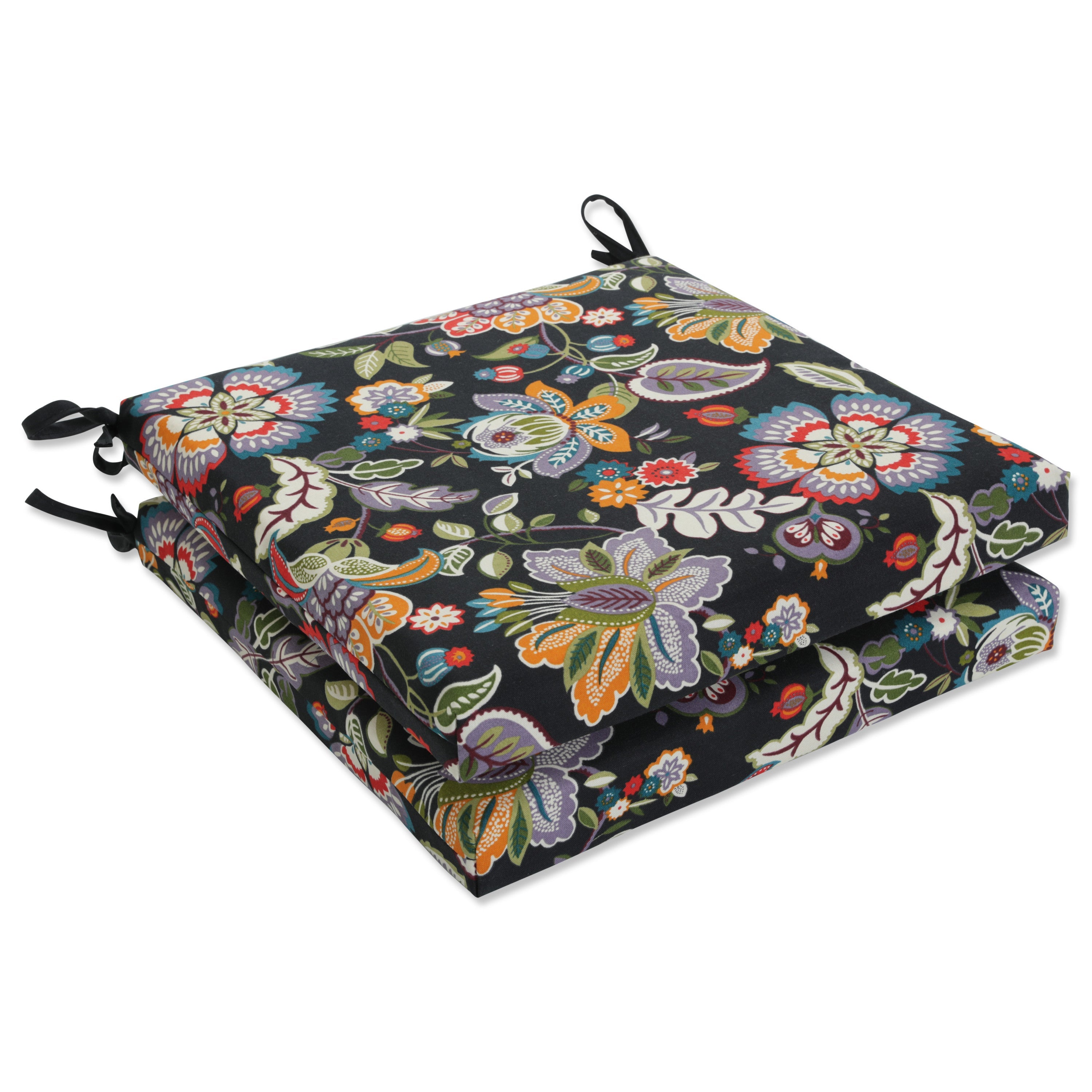 Telfair Midnight Squared Corners Seat Cushion 20x20x3 (Set of 2)