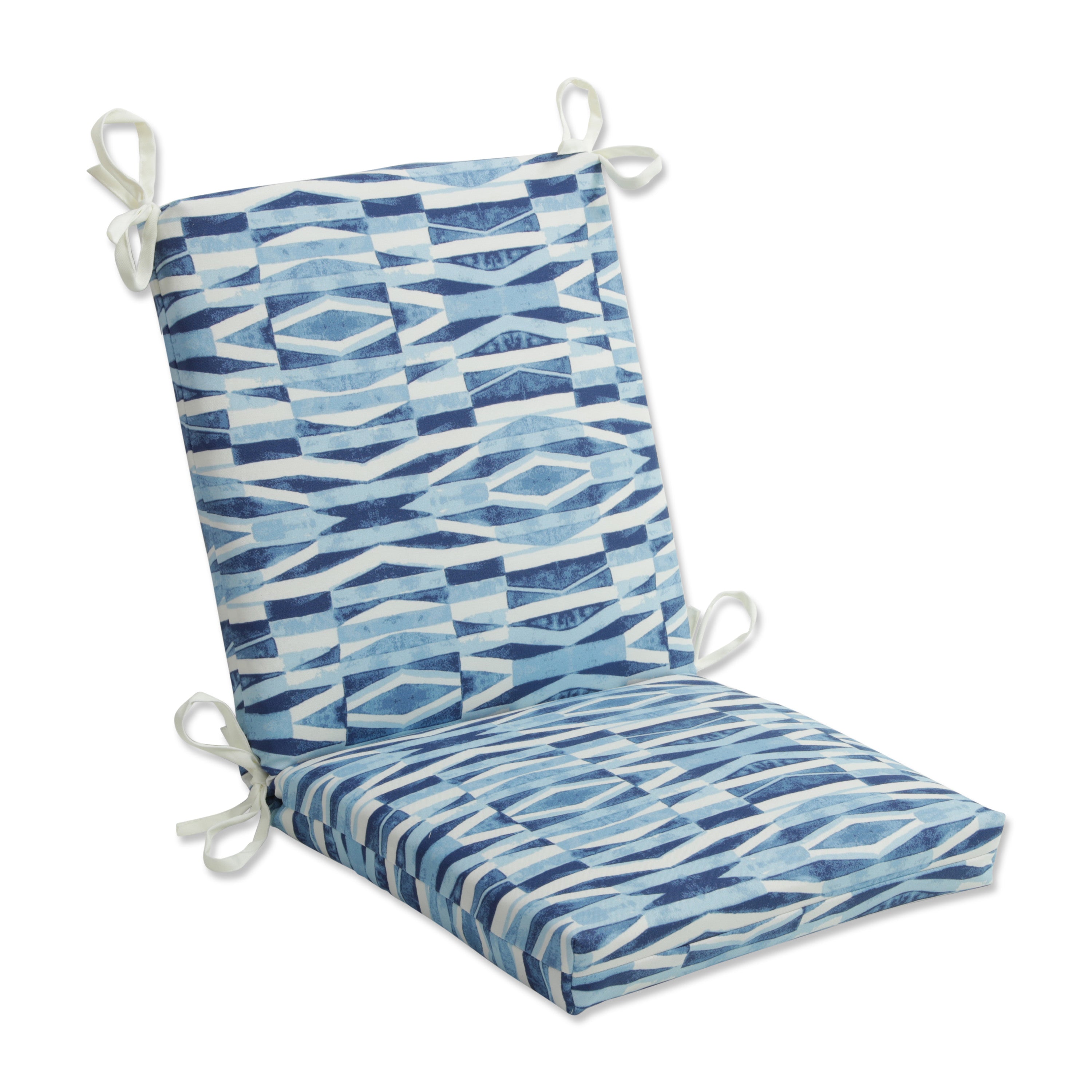 Nevis Waves Sailor Squared Corners Chair Cushion